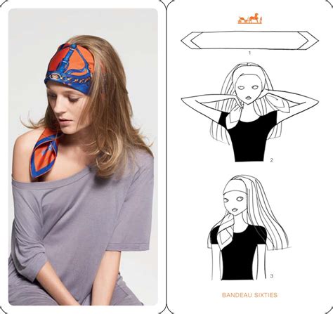 head scarf hermes how to tie|wearing a Hermes scarf.